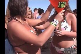 Emily Voelkel and Elizabeth Ann Kalakuntla flash tits