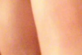 Grace fingering her tight little college pussy