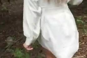 Fucking Blonde Slut In The Woods