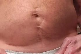 White Lace Panties Make Cock Hard