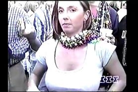 Robyn Lindley Hammond shows off tits and pussy at mardi