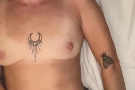 A Wife using Huge toy