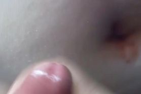 More cum on Jane shaved pussy