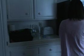 Black kitten and Mature Woman