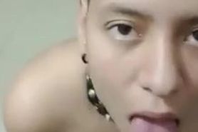 Eyaculo en la boca de la vecina