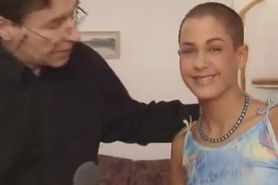 hot teen with shaven bald head