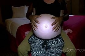 Pregent White Bunny Get Breed by BBC Bull