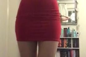 Sexy UK Chav getting naked