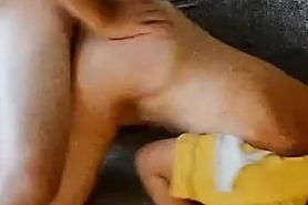 Me and my wife on the sofa