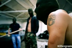 Blonde in latex craving hard cocks