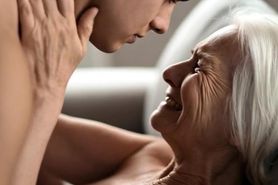 AI Young Man and AI Granny