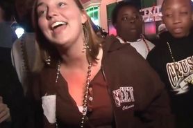 Officer Shannon Burbage negotiates tits for beads