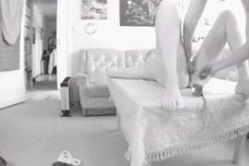 Playing with her pussy