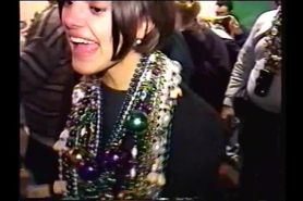 Celebrity wife Erica Hans0n flashing at mardi gras