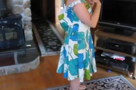 naked showing my big tits crawling to give blowjob