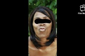Black wife gets deep throated