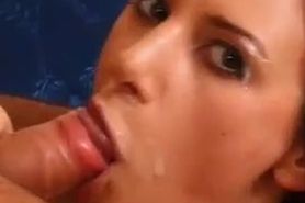 Nice cum on her face