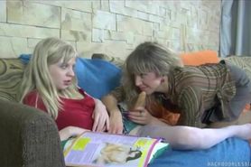 Marjorie begs Lise to sodomize her with her strap-on