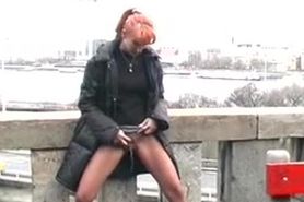 Red hair pee 1