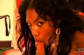 Dumb busty ebony fucked