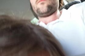 Lexi sucks cock in her car