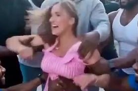 AI Woman Attacked by a Group of Men