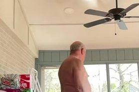 Naked in my sunroom
