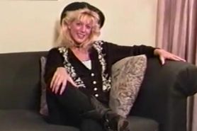 Blonde Cowgirl Takes On Two
