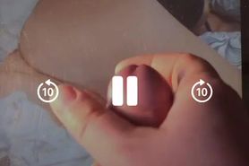 Sexy movie of fan stroking to my naked body