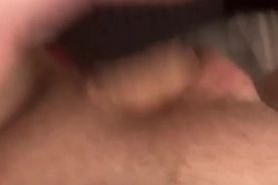 Cumming in sock on my cock