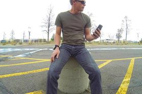 a gay piss in own mouth outside 78974
