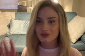 kitten spread eagle wanking meat stick on couch