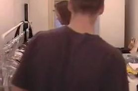 Hot wife jerks off a well built stranger as her man fil