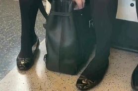 Tights and Flats on the train