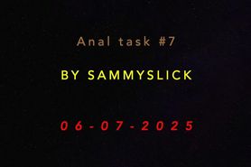 Asshole stretching with dildo and household items