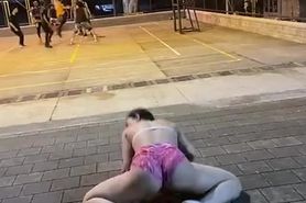 Amazing Latina Twerks Her Ass Outside