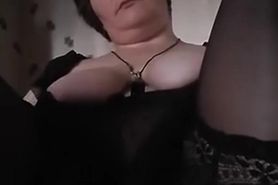 Chubby Russian MILF Irina plays with herself