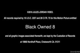 Her ass gets owned by two big black cocks