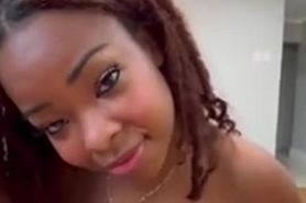 Ebony Gets Some White Cock