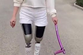 Ampute DAK on Prosthesis