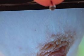 HelenCurvy My Cum her Nipple