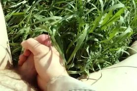 I cum in nature