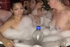 Two sluts take bath and take turns getting pounded hard
