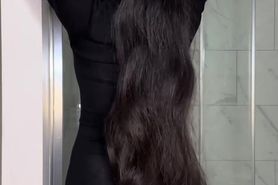 Wrap her hair around your cock