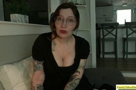 Lactating Mom Helping Her Son With His Strange Fetish