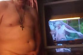 Standing by window Naked as cars drove by