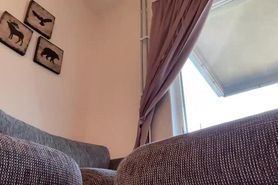 Sexy Chubby Tgirl floging the dong Part 5