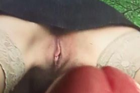 Cum tribute to Tosahim222 yummy pussy on the roof of he