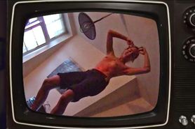 Karoline strips at Paschkis party