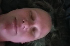 Huge amateur facial closeup